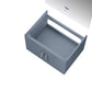 Lexora Geneva 30" Dark Grey Single Vanity, no Top and 30" LED Mirror LG192230DB00LM30 - MyBBQDirect