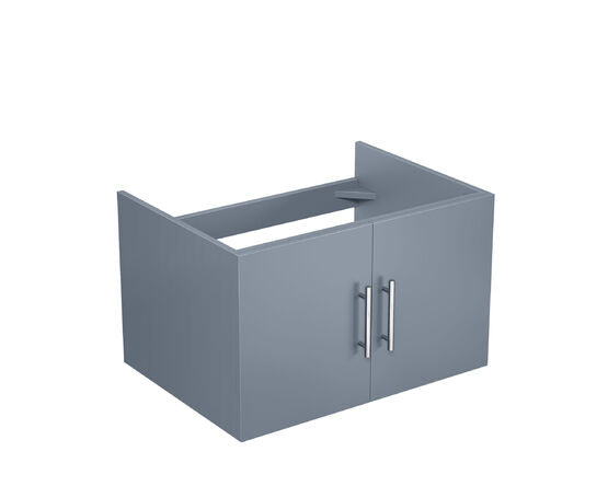 Lexora Geneva 30" Dark Grey Single Vanity, White Carrara Marble Top, White Square Sink and 30" LED Mirror w/ Faucet LG192230DBDSLM30F - MyBBQDirect