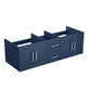 Lexora Geneva 60" Navy Blue Double Vanity, no Top and 60" LED Mirror LG192260DE00LM60 - MyBBQDirect