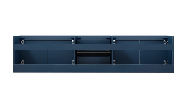Lexora Geneva 80" Navy Blue Vanity Cabinet Only LG192280DE00000 - MyBBQDirect