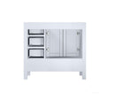 Lexora Jacques 36" White Vanity Cabinet Only - Left Version LJ342236SA00000-L - MyBBQDirect