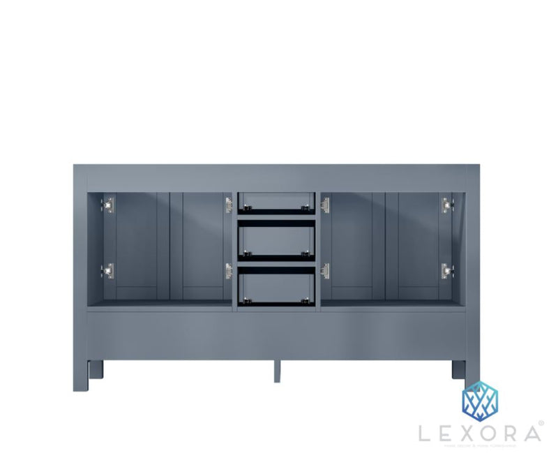 Lexora Jacques 60" Dark Grey Vanity Cabinet Only LJ342260DB00000