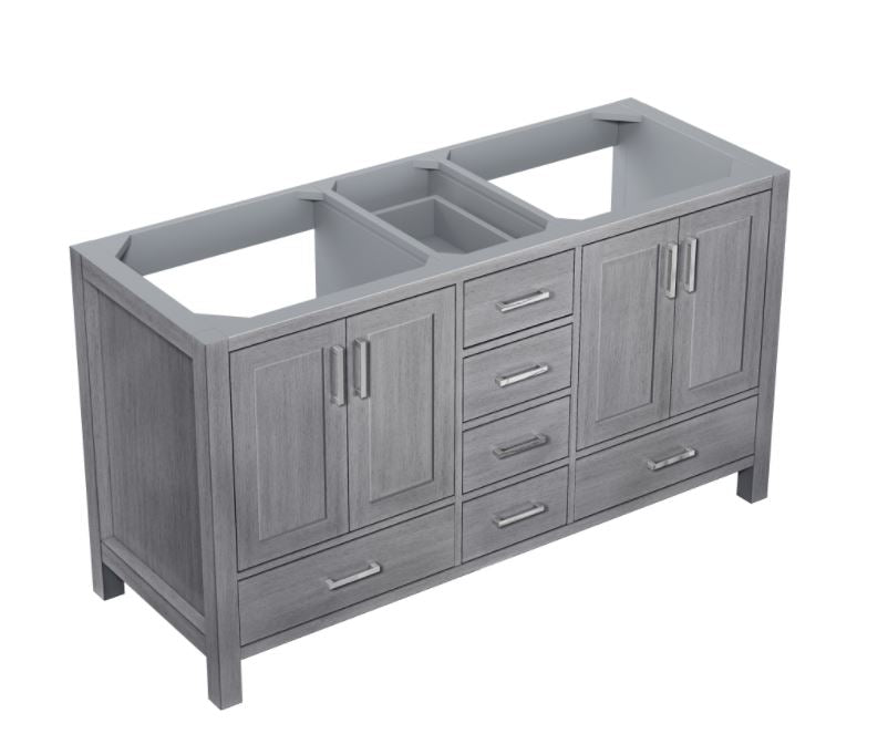 Lexora Jacques 60" Distressed Grey Vanity Cabinet Only LJ342260DD00000 - MyBBQDirect