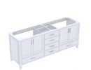 Lexora Jacques 80" White Vanity Cabinet Only LJ342280DA00000 - MyBBQDirect
