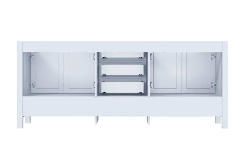 Lexora Jacques 80" White Vanity Cabinet Only LJ342280DA00000 - MyBBQDirect