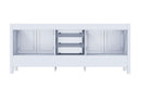 Lexora Jacques 80" White Vanity Cabinet Only LJ342280DA00000 - MyBBQDirect
