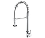 Lexora Lanuvio Brass Kitchen Faucet w/ Pull Out Sprayer - Chrome LKFS6011CH - MyBBQDirect