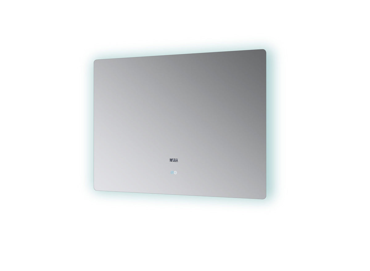 Lexora Lugano 42" Wide x 32" Tall LED Mirror w/ Defogger LL4232LEDM - MyBBQDirect
