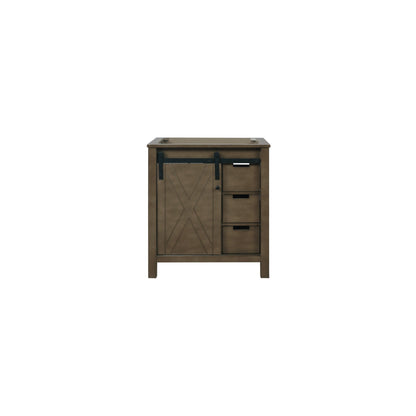 Lexora Marsyas 30" Rustic Brown Vanity Cabinet Only LM342230SK00000 - MyBBQDirect