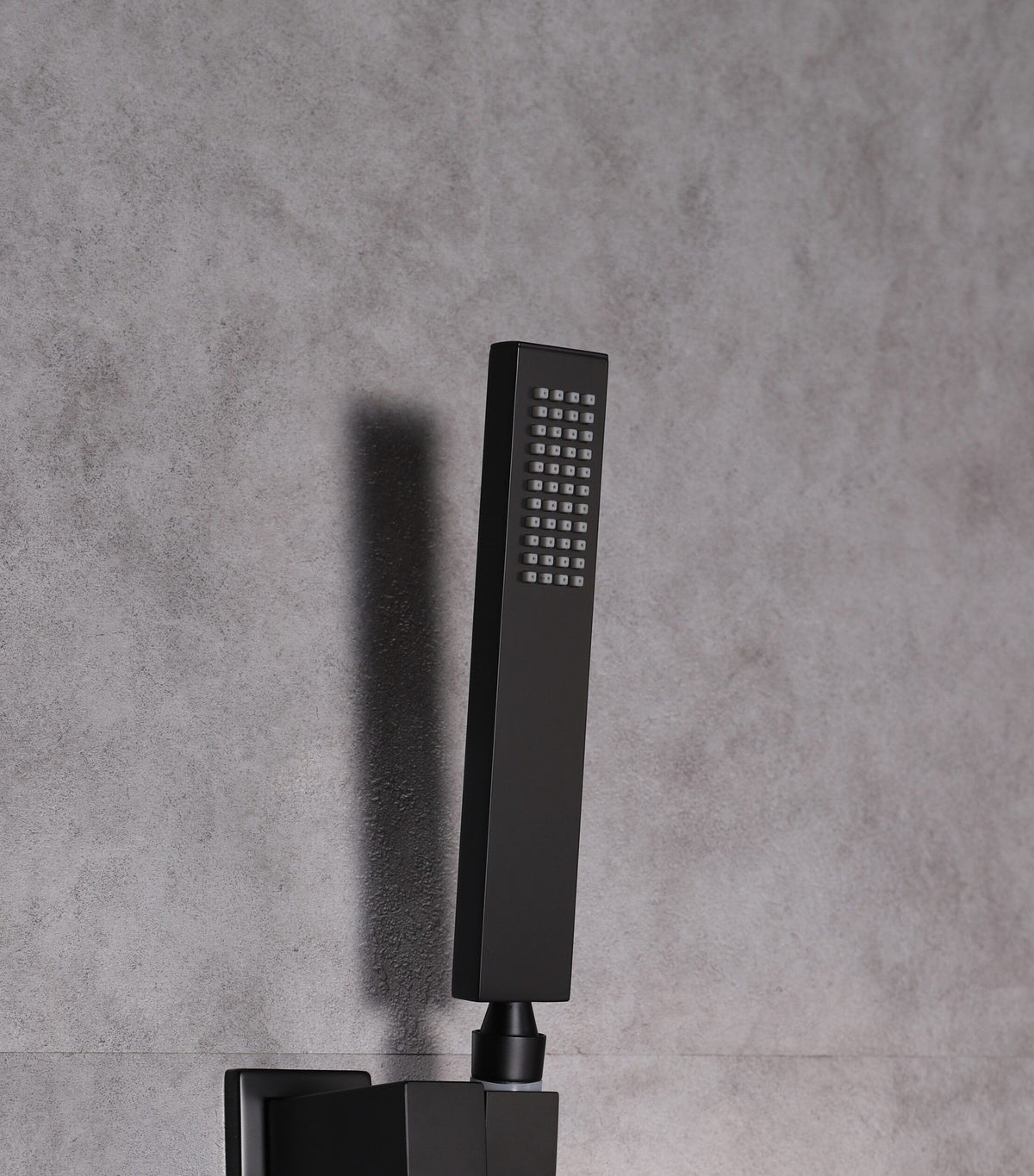 Lexora Monte Celo Set, 8" Square Rain Shower and Handheld, Matte Black LSS10011MB - MyBBQDirect