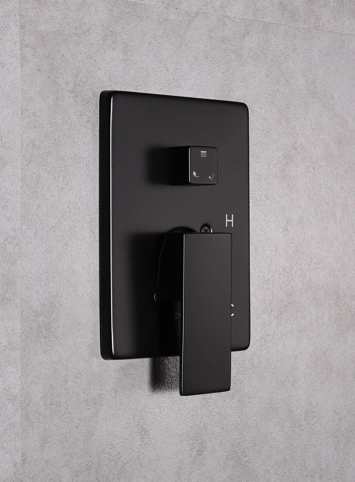 Lexora Monte Celo Set, 8" Square Rain Shower and Handheld, Matte Black LSS10011MB - MyBBQDirect