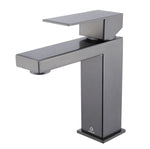 Lexora Monte Stainless Steel Single Hole Bathroom Faucet - Gun Metal LFS1012GM - MyBBQDirect