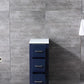 Lexora Volez 12" Navy Blue Side Cabinet, Phoenix Stone Top LV281712EFSSCB