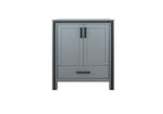 Lexora Ziva 30" Dark Grey Vanity Cabinet Only LZV352230SB00000 - MyBBQDirect