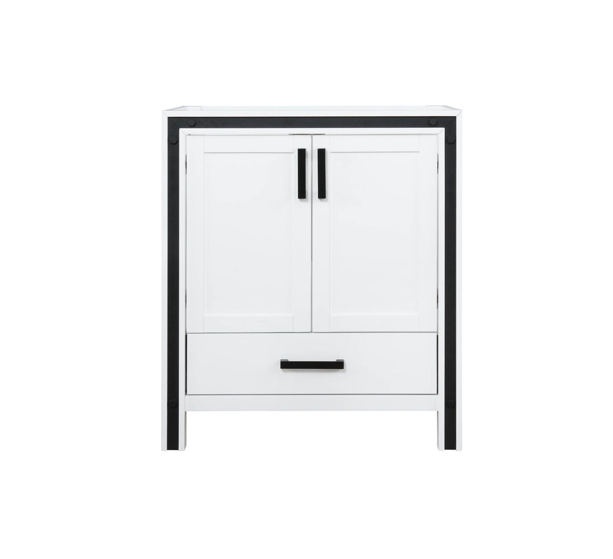 Lexora Ziva 30" White Vanity Cabinet Only LZV352230SA00000 - MyBBQDirect
