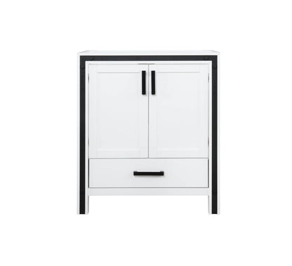 Lexora Ziva 30" White Vanity Cabinet Only LZV352230SA00000 - MyBBQDirect