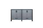 Lexora Ziva 60" Dark Grey Vanity Cabinet Only LZV352260SB00000 - MyBBQDirect