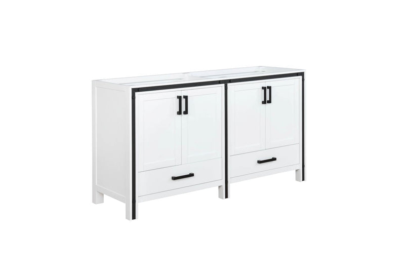 Lexora Ziva 60" White Vanity Cabinet Only LZV352260SA00000