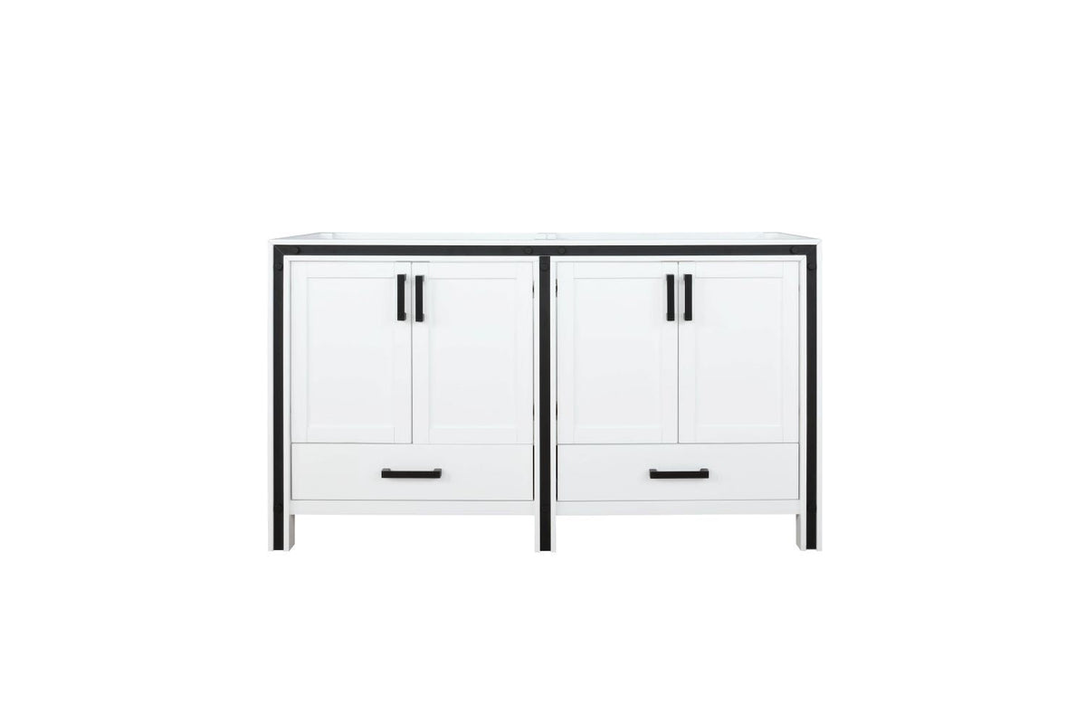 Lexora Ziva 60" White Vanity Cabinet Only LZV352260SA00000 - MyBBQDirect