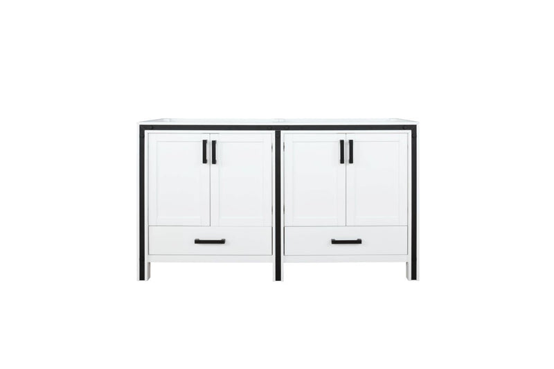 Lexora Ziva 60" White Vanity Cabinet Only LZV352260SA00000