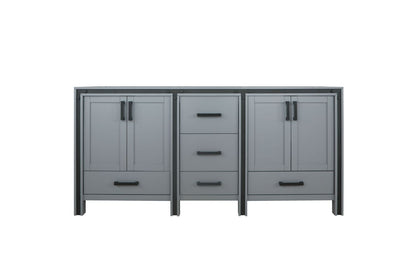 Lexora Ziva 72" Dark Grey Vanity Cabinet Only LZV352272SB00000 - MyBBQDirect