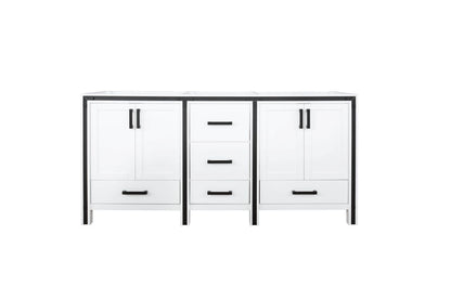 Lexora Ziva 72" White Vanity Cabinet Only LZV352272SA00000 - MyBBQDirect
