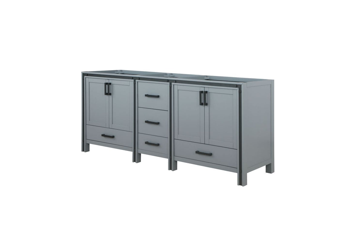 Lexora Ziva 80" Dark Grey Vanity Cabinet Only LZV352280SB00000 - MyBBQDirect