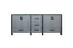 Lexora Ziva 80" Dark Grey Vanity Cabinet Only LZV352280SB00000 - MyBBQDirect