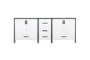 Lexora Ziva 80" White Vanity Cabinet Only LZV352280SA00000