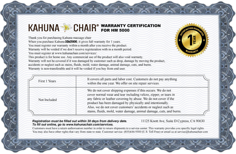 Kahuna Limitless Slender SL-Track Massage Chair 