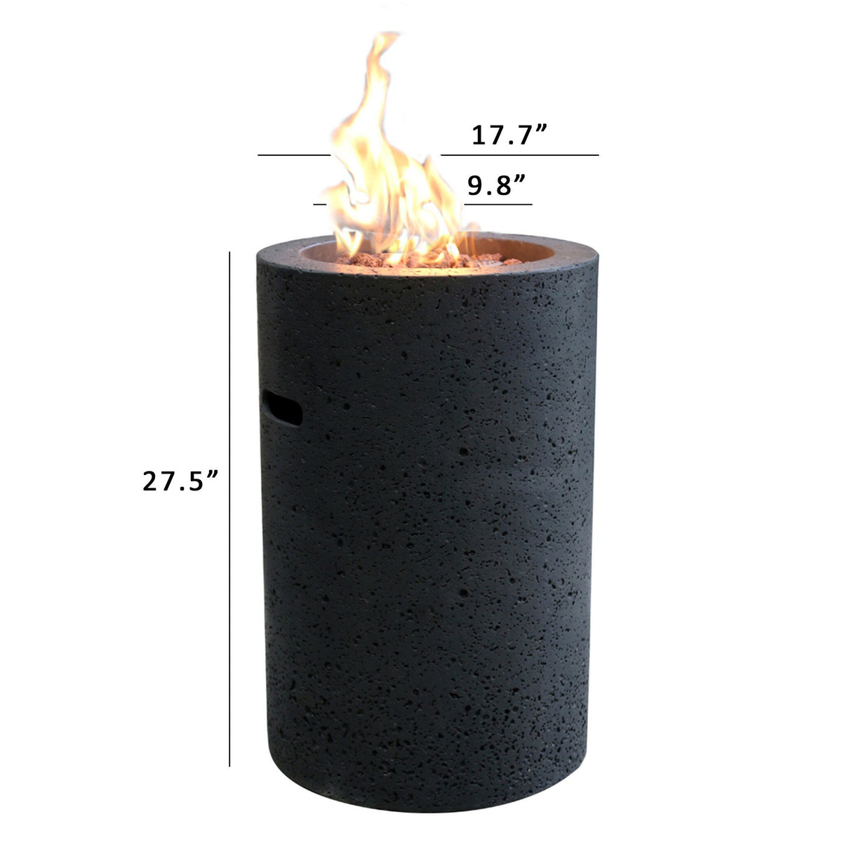 Modeno Lava Tube GRC Fire Pit