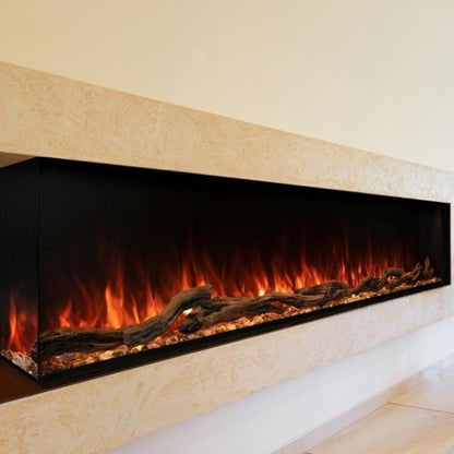 Modern Flames 96" Landscape Pro Multi-Sided Built In Electric Fireplace LPM-9616 - MyBBQDirect