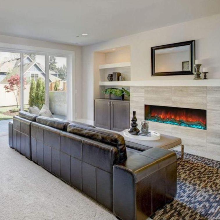 Modern Flames 96" Landscape Pro Multi-Sided Built In Electric Fireplace LPM-9616 - MyBBQDirect