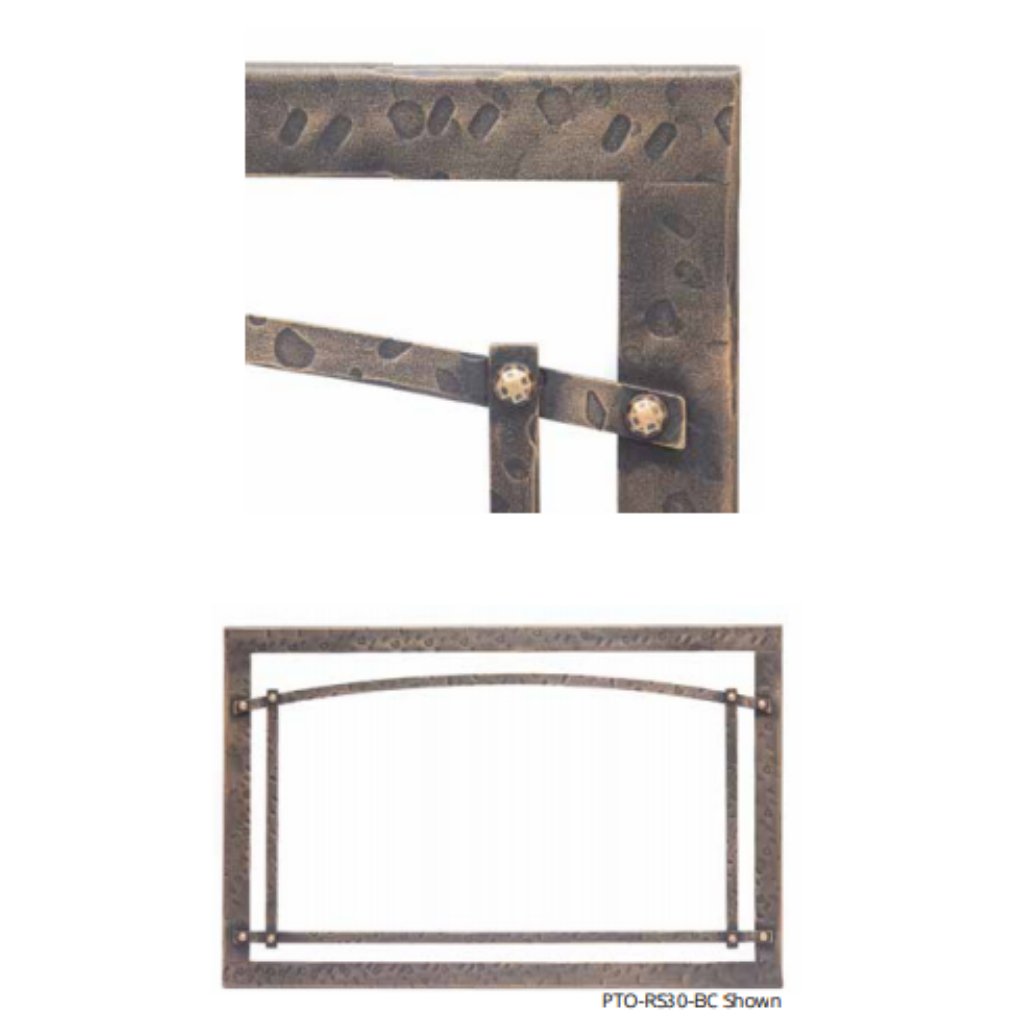 Modern Flames Premium Overlays for 30" Redstone Electric Fireplace - PTO-RS30-BLK - MyBBQDirect