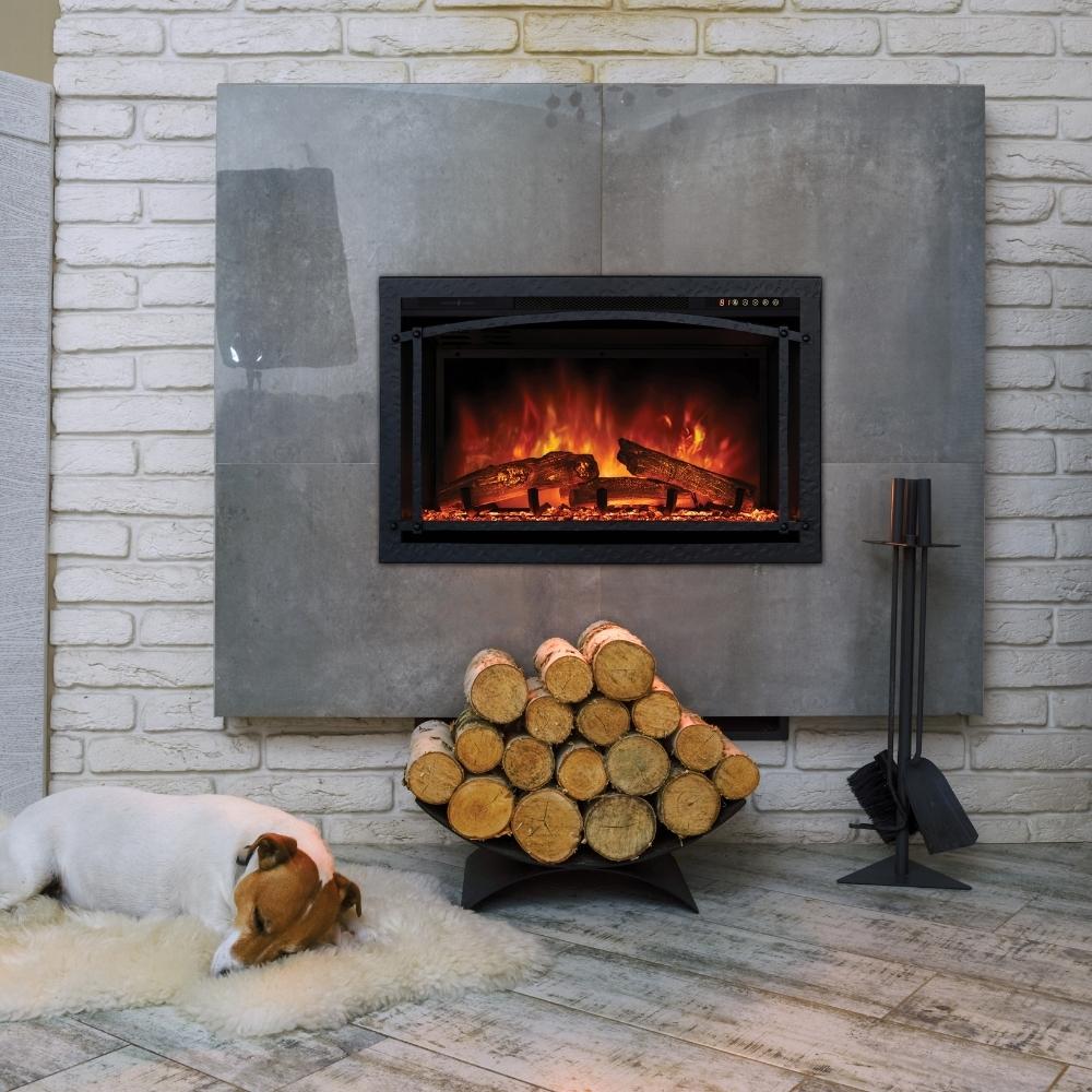 Modern Flames Premium Overlays for 30" Redstone Electric Fireplace - PTO-RS30-BLK - MyBBQDirect