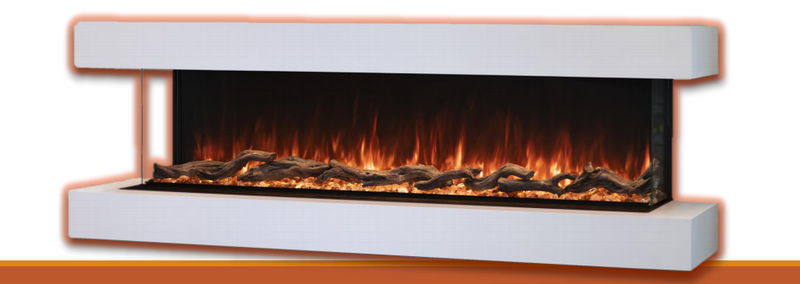 Modern Flames RTF 44" Premium 2 x 4 Recessed WMC Electric Fireplace Cabinet RWC-44LPM-RTF