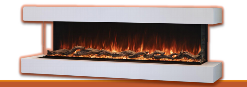 Modern Flames RTF 44" Premium 2 x 4 Recessed WMC Electric Fireplace Cabinet - RWC-44LPM-RTF