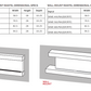 Modern Flames RTF 44" Premium 2 x 4 Recessed WMC Electric Fireplace Cabinet - RWC-44LPM-RTF