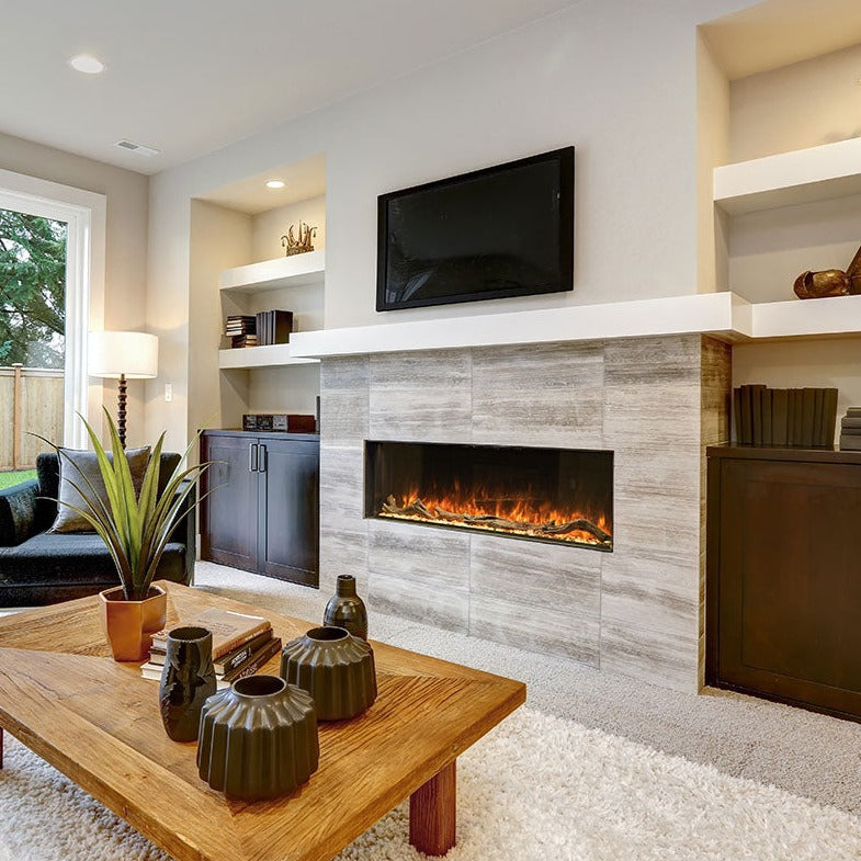 Modern Flames Spectrum Slimline Built In Wall Mounted Electric Fireplace Heater - SPS-50B