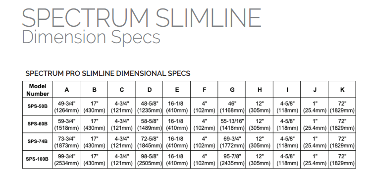 Modern Flames SPECTRUM SLIMLINE SERIES 50″ Linear Electric Fireplace SPS-50B - MyBBQDirect