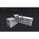 Mont Alpi 400 Deluxe BBQ Grill Island with 90 Degree Corner Beverage Center and Fridge - MAi400-D90BEVFC