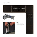 Mont Alpi 400 Island Cover with a 90 Degree Corner and Beverage Center - COVMAi400-90BEV