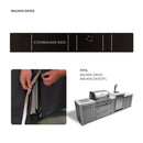 Mont Alpi 400 Island Cover with a Kegerator - COVMAi400-KEG