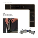 Mont Alpi 400 Island Cover with a 90 Degree Corner, Kegerator and Beverage Center - COVMAi400-90KEGBEV