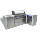 MONT ALPI 6-BURNER DELUXE ISLAND WITH A 90-DEGREE CORNER 