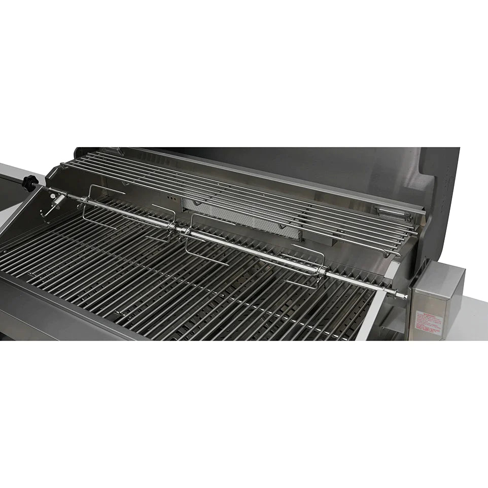 Mont Alpi 805 Deluxe BBQ Grill Island with 90 Degree Corner and Kegerator - MAi805-D90KEG - MyBBQDirect