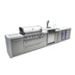 Mont Alpi 805 Deluxe BBQ Grill Island with Kegerator and Beverage Center - MAi805-DKEGBEV - MyBBQDirect