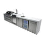 Mont Alpi 805 Deluxe BBQ Grill Island with Kegerator and Beverage Center - MAi805-DKEGBEV - MyBBQDirect