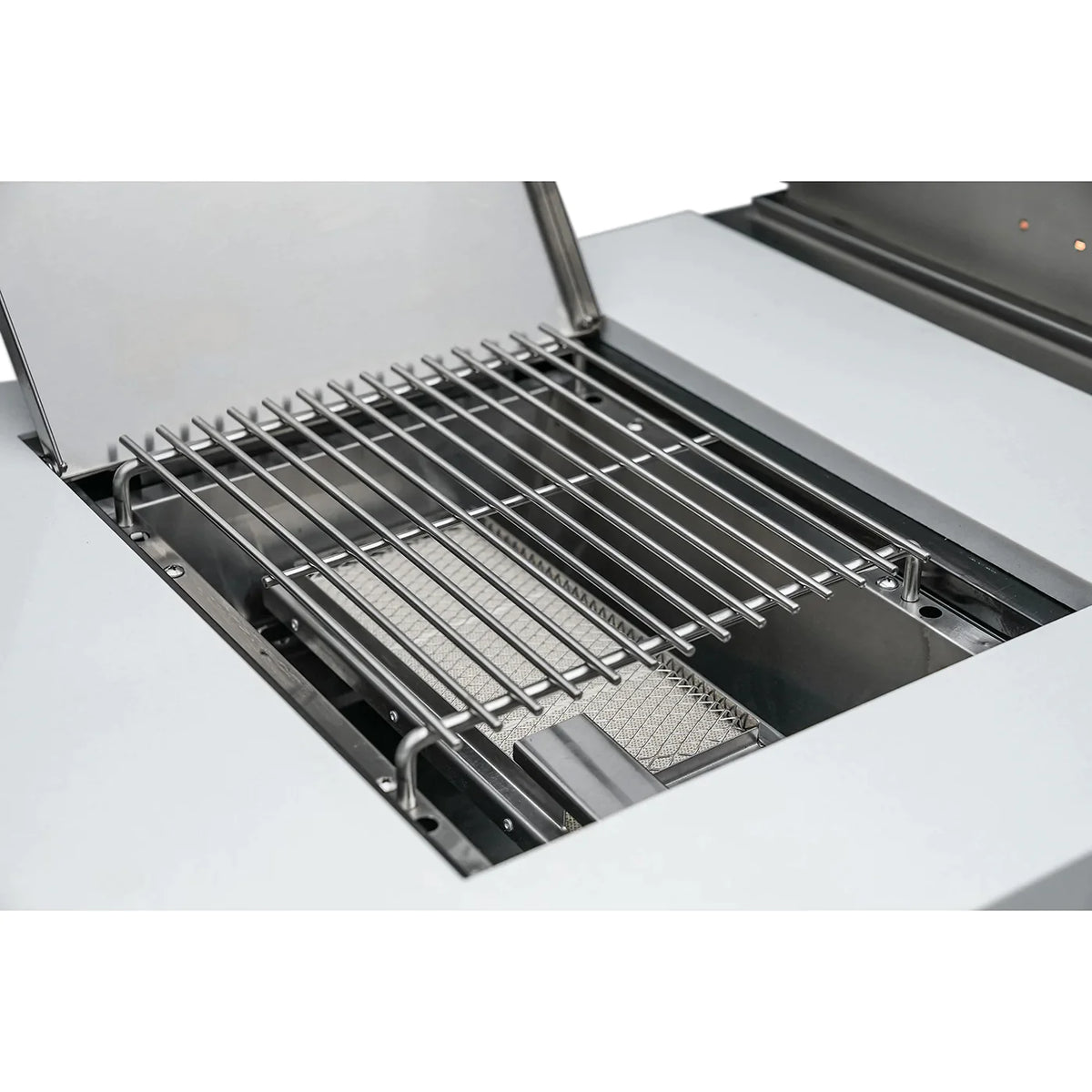 Mont Alpi 805 Deluxe BBQ Grill Island with Kegerator and Fridge Cabinet - MAI805-DKEGFC - MyBBQDirect