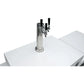 Mont Alpi Beverage Center with 90 Degree Corner and Kegerator - MA-BEV90KEG - MyBBQDirect